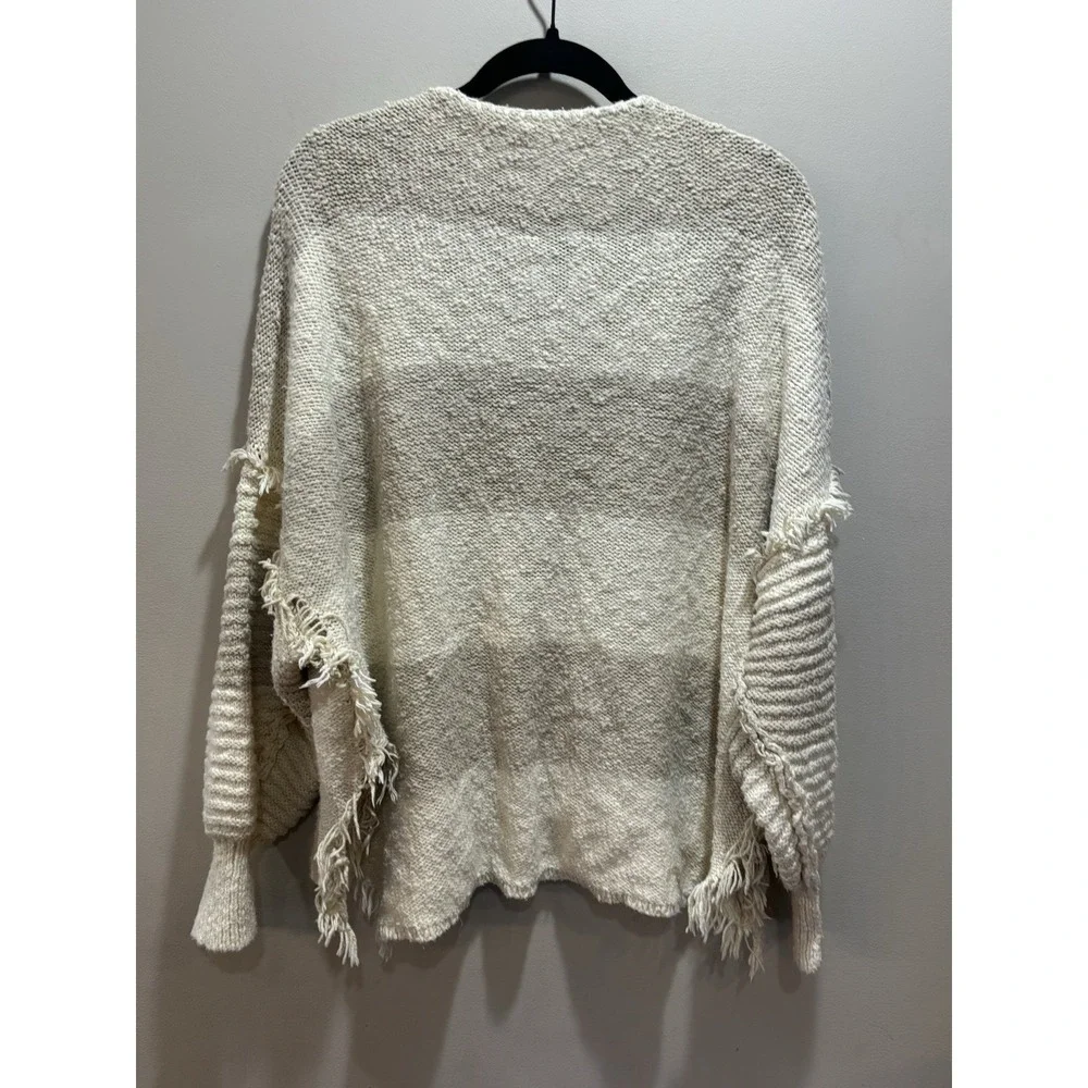 Free People Road Trip Henley Sweater Size S Retail $148 Boho‎ Festival Fringe